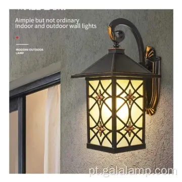 Luz de parede led e elegante europeia ao ar livre
